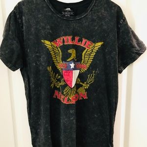 NWOT VINTAGE STYLE BLACK XL WILLIE NELSON T-SHIRT